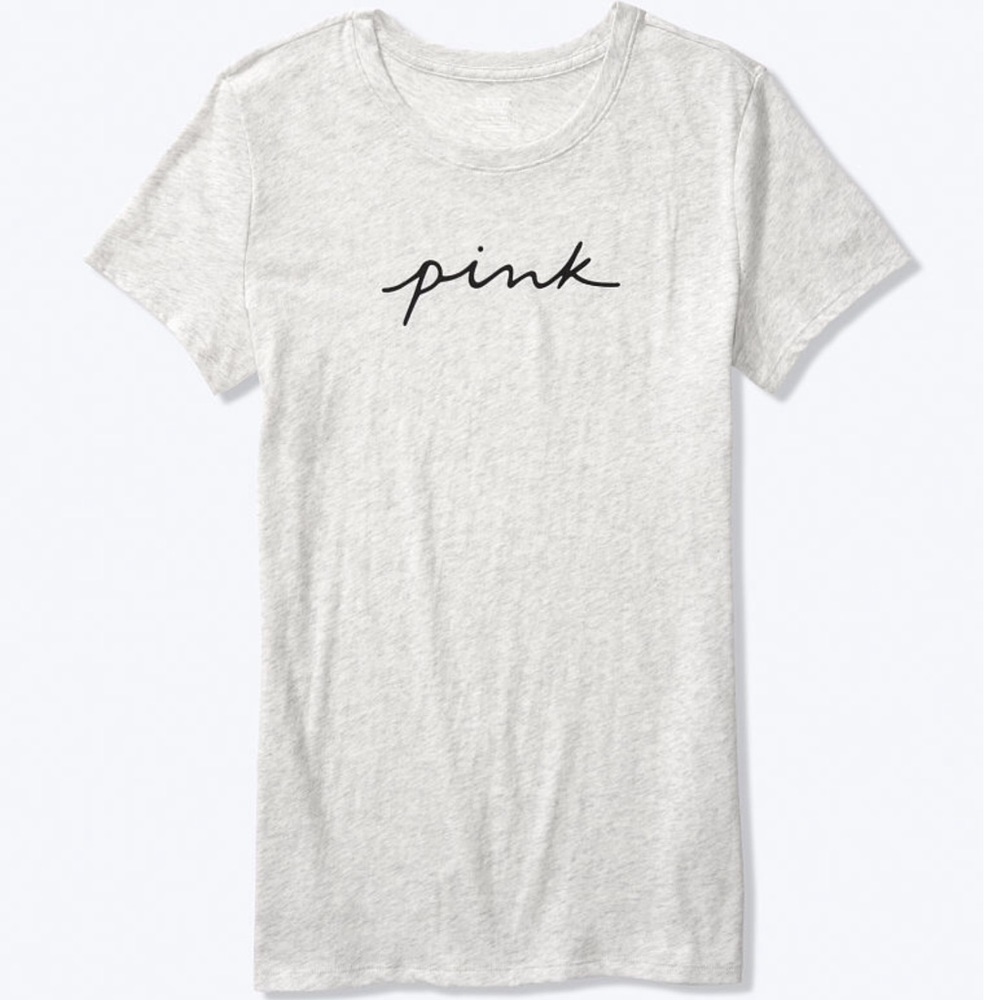 VS PINK EVERYDAY LOUNGE TEE ~ SCRIPT